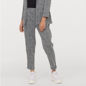 Black and White Gingham Dress Pants